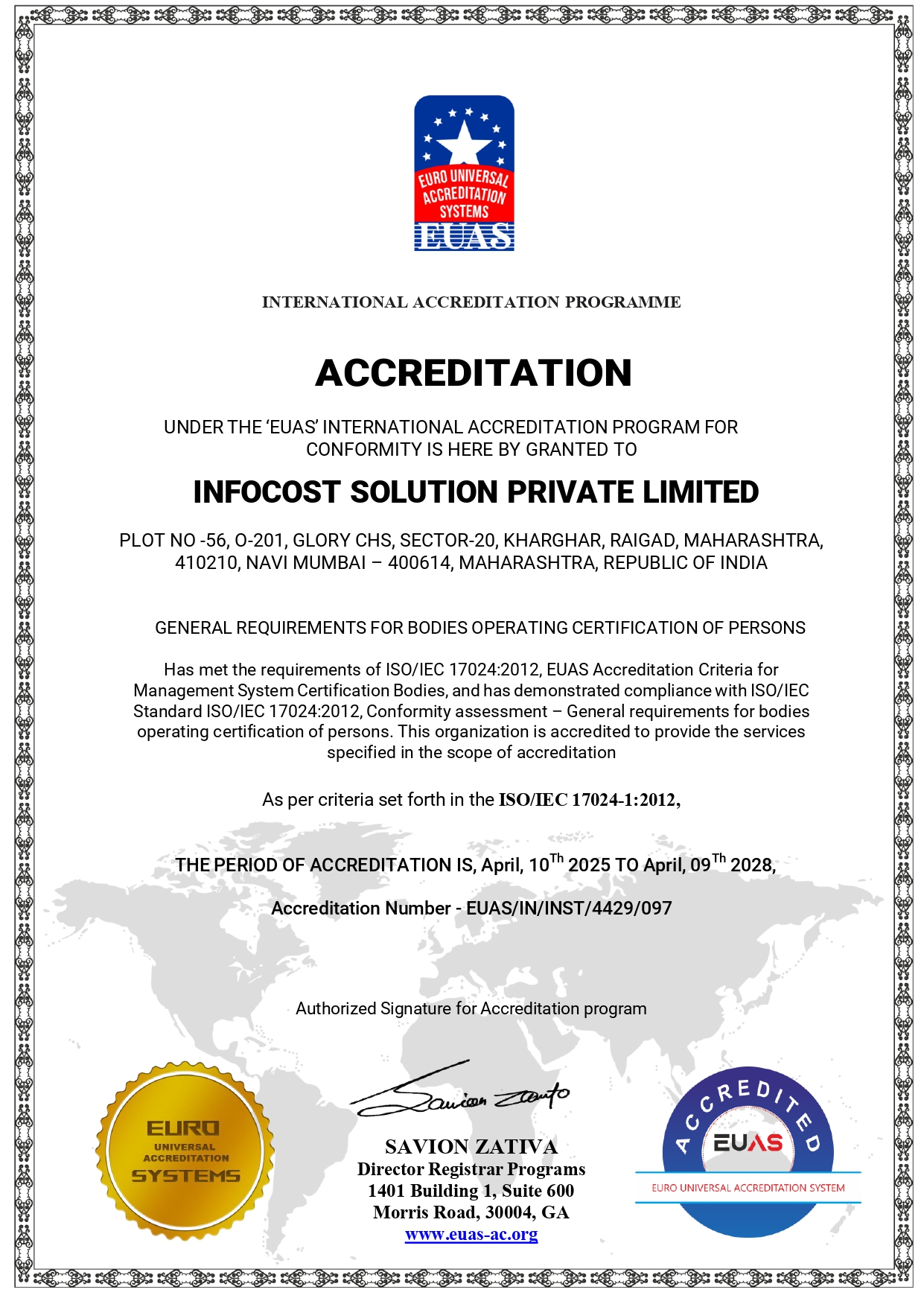 EUAS Accreditation